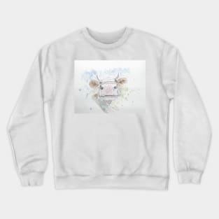 Curious Cow illustration Crewneck Sweatshirt